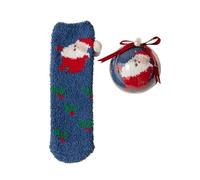 Uwdiohq Calzini Di Compleanno Con Velluto E Natale Acrilici In Corallo Addensato Per Uomo Donna Regali Coppia Anziana (Blue, Onesize) Running Lunghi Palestra Calze Corte Corti Cotone Bianche Che
