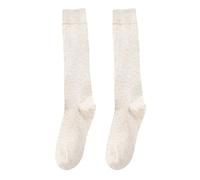 Uwdiohq Calzini Lunghi Da Donna In Colore Heap Amiche Della Sposa (Beige, One Size) Gambaletti Cotone Al Ginocchio Calzettoni Simpatici Calze Lunghe Nere Uomo Filo Di Scozia Invernali Felpate