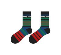 Uwdiohq Calzini Natalizi Per Donna Primavera Autunno E Inverno Coppia A Metà Polpaccio Calze Regalo Con Pupazzo Di Neve Babbo Natale Cuscino Porta Fedi Matrimonio (Black, One Size) Uomo Calcio