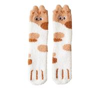 Uwdiohq Calzini Per Gatti Pelosi Morbidi E Comodi Pantofole Invernali Dormire Con A Gatto Regali Donne Ragazze Famiglia Amici (B, One Size) Donna Cotone Grip Calcio Personalizzati Fila Senza