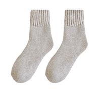 Uwdiohq Colore Caldo Per Mantenere Calzini Leggeri Da Ginnastica Di Coppia Divertente (Beige, One Size) Pilates Donna Running Uomo Compressione Graduata Bianchi Senza Elastico Calze Cotone Corte