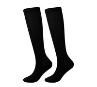 Uwdiohq Compression Socks Women And Men Circulation For Running Travel Recovery & Flight Autoreggenti 50 Denari (Black, Xxl) Calze Bianche Donna Calza Per Ginocchio Colorate Calzini Lunghi