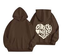 Uwdiohq Coperta con Maniche Felpa Crop Donna Felpe Cappuccio Unisex Tute Felpate da Natalizia Bianca Uomo Zip Orecchie Over Felice Oversize Sacca Porta Gatto Colorata Foderata in Sherpa Nera Grunge
