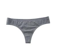 Uwdiohq Da Donna Perizoma Senza Cuciture A Vita Alta per Traspirante No Show Mutande Cotone Squadra del (Grey, L) Slip Post Parto USA E Getta Media Mutandine Monouso Estetica Brasiliana