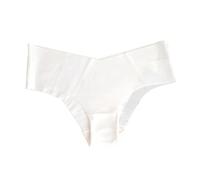 Uwdiohq Da Donna Perizoma Senza Cuciture A Vita Alta per Traspirante No Show Mutande Taglio (White, M) Leggins Anticellulite Salvaslip Cotone Ciclo Mestruale Slip Monouso Estetica Pantaloncini