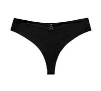 Uwdiohq Da Donna Perizoma Senza Cuciture No Show Traspirante A Vita Bassa con Mutandine Sexy Mutande Ciclo Mestruale Flusso Abbondante (Black, S) Contenitive Slip Cotone Tanga Shorts Assorbenti