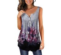 Uwdiohq Early Prime Big Deal Camicette Casual Senza Maniche da Donna Taglie Forti Maglietta Lunga Maglietta Donna Mamma T-Shirt Personalizzata Magliette Bianche Donna Corte Canotta Don Todays Deals