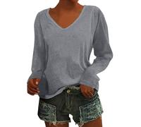 Uwdiohq Early Prime Big Deal Magliette Casual da Donna Magliette Tinta Unita Magliette Casual A Maniche Lunghe Larghe alla Maglioni Taglie Forti Maglia Donna Elegante Manica LUN Miei Ordini Offerta