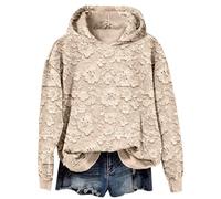 Uwdiohq Felpa Rossa Donna Natalizia Felpe Particolari Fantasia Uomo Imbottita Vintage Orange Hoodie Cosy Cerniera Gatto con Gattini Coperta XXL Zip Verde Pelliccia Gigante Stitch Lunga Poncho Sherpa