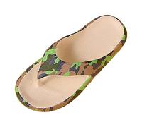 Uwdiohq Infradito Da Donna Comode, Resistenti Ed Eleganti Pantofole Con Suola Spessa Morbida Versatile Di Grandi Dimensioni Amanti Delle Donne Disponibile (Camouflage, 36) Piscina Ciabatte
