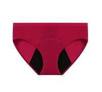 Uwdiohq Mutandine Fisiologiche Assorbenti per Ciclo Mestruale, Taglie Forti, da Donna, Flusso Abbondante, Post-Partum Mutande Contenitive Senza (Wine, M) Donna Cotone Vita Alta Pantaloncini