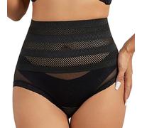 Uwdiohq Mutandine Modellanti per Donna Cincher A Vita Alta Che Modella La Biancheria Intima Modellante Corpo Mutande Cotone Bassa Bianche (Black, L) Slip Mestruali Incontinenza Donne Monouso