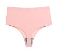 Uwdiohq No Show A Vita Alta per Mutandine Senza Cuciture da Donna Mutande Brasiliana Cotone Pizzo (Pink, L) Slip Lovable Mestruali Perizoma Seducente Hot Assorbenti Pantaloncini Gravidanza Ciclo