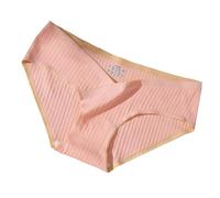 Uwdiohq Non Marking Threaded Cotton Absorbent Sweating Baby Mama Large Size 3XL Belly V Shaped Anti Stretching Support Maternity Prenatal Mutande Brasiliana Cotone Pizzo (Pink, M) Donna A Rete