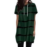 Uwdiohq Offerte Oggi Lampo Felpe con Cappuccio Oversize estive da Donna Camicie Casual a Maniche Corte Top a Tunica alla Pullover Leggero Camice Farmacia Maglietta Manica Tre Quart My Orders Placed