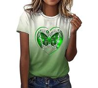 Uwdiohq Offerte Outlet T Shirt Maniche Lunghe Donna Maglietta Anti UV Donna Magliette di Cotone Donna Tshirt Personalizzabile Donna Camicia Leopardata Donna Maglia Maniche 3/4 Donna Todays Deals