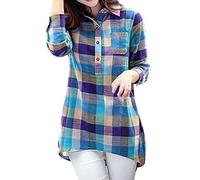 Uwdiohq Offerte Top di Oggi Camicetta da Donna Casual A Maniche Lunghe con Bottoni A Maniche Lunghe in Tinta Unita Camicia Bellissime Maglie Intime Donna Manica Lunga Maglietta D Todays Daily Deals