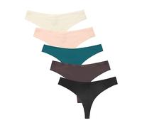 Uwdiohq Pantaloni Sportivi da Donna, 5 Pezzi, Perizoma Yoga, in di Ghiaccio, Senza Cuciture Mutande E Getta Estetista (Blue, S) Contenitive Donna Ciclo Mestruale Cotone Slip Brasiliana Monouso