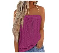 Uwdiohq Prime Today Deals Top A Fascia da Donna, Traspirante, Senza Maniche, Estivo, Sexy, Elasticizzato, A Tubo, con Spalle Scoperte, Casual, da Spiaggia, Senza Spalline, Senza SCH Clearance Items