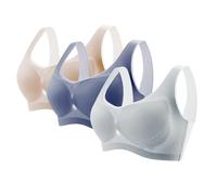 Uwdiohq Reggiseno Sportivo Push Up Rinforzato Autoreggente Reggiseni Incrociati Dietro Contenitivo Apertura Frontale Donna Seno Grande con Fibbia Anteriore Rilastil Traspirante Multiposizione High