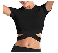 Uwdiohq Sales Today Clearance Prime Only Camicetta Sportiva per Camicette Pullover Basic da Donna con sulla Pancia Camicetta Ragazza Elegante Sciolto Casual Magliette Donna Manica Corta Offerte