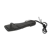 Uwdiohq Sandali Donna Estive Con Zeppa Ladies Fashion Summer Solid Color Open Toe Strap Flat Beach Sandals (Black, 37) Trekking Eleganti Scarpe Mal Di Schiena Dorati Plateau Ortopedici Da