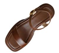 Uwdiohq Sandalo Con Zeppa Donna Sandali Estivi Da Punta E Supporto Per Plantare (Brown, 37) Estiva 35 Scarpe Mal Di Schiena Pelle Ortopedici Estive Bassi Neri Alti Trekking Eleganti Gomma Mare