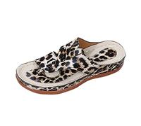 Uwdiohq Scarpe Donna Estive Sandali Comodi Estivi Da Con Fondo Piatto Infradito Punta A Clip Supporto Per Aperto (Brown, 39) Ciabattine Sandalo Ciabatta Mare Ragnetto Ciabatte 34 Nonna