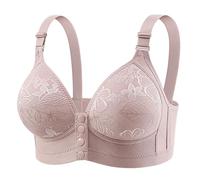 Uwdiohq Senza Ferretto Reggiseno Push Up Antiurto Women's New Plus Size No Underwire Top Bra Thin Breathable Big Breasts To Show Small Beauty Back Four (Grey, 90) Imbottito Lovable Reggiseni