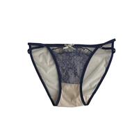 Uwdiohq Sexy Mesh Lace Ladies Bow High Open Fork Pure Desire Breathable Comfortable Mid Waist Teenage Trousers Head Mutande Cotone Taglie Comode (Blue, M) Pantaloncini Sportivi Donna Perizoma