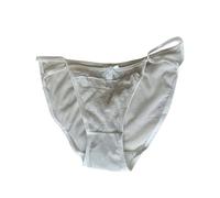 Uwdiohq Sexy Mesh Lace Ladies Bow High Open Fork Pure Desire Breathable Comfortable Mid Waist Teenage Trousers Head Mutande Cotone Taglie Comode (White, XL) Mestruali Culotte Modellante Donna