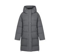 Uwdiohq Winter Coats Women's Long Down Coat Warm Quilted with Hood Tute Eleganti Primaverili (Grey, L) Parka Donna Invernale Giacca da Mezza Stagione Militare Pile Piumino Trapuntata Leggero 100