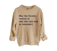Uwdiohq Women's Fashionable Casual Fun Santa Head Printed Round Neck Top Hoodless Sweatshirt Toppe Adesive per Pelle (Khaki, XXL) Felpa Verde Mezze Maniche Senza Cappuccio Felpe Lunghe Donna
