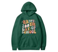 Uwdiohq Women's Heart Print Pocket Sweatshirt Side Slit Features Love Felpa Leggera Donna con Zip Nera Cappuccio Cerniera Nirvana Felpe Firmate Skeleton King And Queen Arancioni Orecchie Coperta