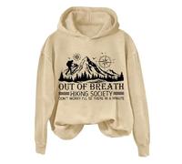 Uwdiohq Women's Heart Print Pocket Sweatshirt Side Slit Features Love Felpa Leggera Donna con Zip Nera Cappuccio Cerniera Nirvana Felpe Firmate Skeleton King And Queen Arancioni Orecchie Coperta