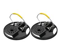 Uwenkjie Confezione da 2 trappole circolari per topi, trappola per topi circolare per interni o esterni, controllo dei parassiti riutilizzabile per topi, topi di campo e piccoli roditori in case