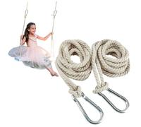 UWEOTYYY Calcoli di Amaca, Cinturini da Swing dell'albero Hammock 2pcs Cotton Hanging Rope157, 48 Pollici Accessori da Giardino strofinatura Regolabile