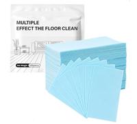 UWJOWP Pastiglie per Pulizia Pavimenti, 100 Pezzi Blu, Detergente Multisuperficie per Piastrelle, Parquet e Laminato, Antigraffio, a Rapida Dissoluzione, con Fragranza al Gelsomino