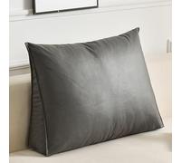 UWOBTN Cuscino da Lettura Divano 70x35/80x35x20cm Comodo Supporto Lombare Cuscini Singolo/Matrimoniale Cuscini Testata Letto con Fodera Rimovibile Grande Cuscino da Parete(B1,80x50x20cm)