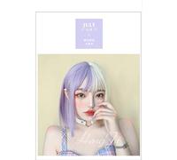 Uwowo Purple And White Wig Staight Lolita Wigs Cosplay Wigs Heat Resistant Synthetic Hair Anime Party wigs Colourful hair