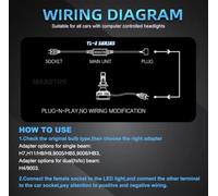 UWSCVM 2Pcs 50W Resistore di Carico Auto LED Decoder Canbus Senza Errori per H1 H3 H7 H8 H11 H4 9005 9006 HB3 HB4 Accessori per Luci per Auto,H4