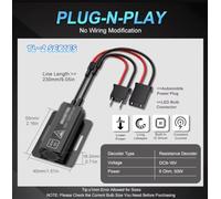 UWSCVM 2Pcs 50W Resistore di Carico Auto LED Decoder Canbus Senza Errori per H1 H3 H7 H8 H11 H4 9005 9006 HB3 HB4 Accessori per Luci per Auto,H8 h9 h11 h16jp