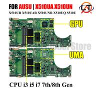 UX510UN Scheda Madre Del Computer Portatile Per ASUS ZenBook X510UA X510UR X510UAR X510UNR X510UQ S510U CPU i3 i5 i7 7th/8th Gen GPU V2G Testato
