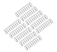 uxcell 10 molle a compressione, in acciaio inossidabile 304, diametro esterno 7 mm, filo 0,5 mm, lunghezza 25 mm, molla meccanica per progetti di riparazione casa e negozio, tono argento