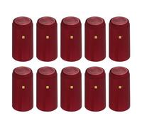 uxcell 100 capsule termorestringenti in PVC per bottiglie di vino, tappi termorestringenti con linguetta a strappo, copertura superiore a forma di uva, per cantine e cucina di casa, colore rosso, 30 x