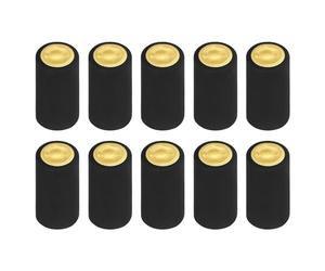 uxcell 100 capsule termorestringenti in PVC per bottiglie di vino, tappi termorestringenti, copertura superiore per cantine e cucina domestica, colore nero, 30 x 60 mm