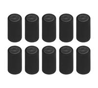 uxcell 100 capsule termorestringenti in PVC per bottiglie di vino, tappi termorestringenti per cantine e cucina di casa, nero/nero, 30 x 60 mm