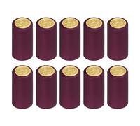 uxcell 100 capsule termorestringenti in PVC per bottiglie di vino, tappi termorestringenti per cantine e cucina di casa, viola, 30 x 60 mm