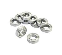 uxcell 10Pcs 6800Z 10 x 19 x 5mm Single Row Shielded Deep Groove Ball Bearing