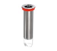 uxcell 14,5 cm di scarico a pavimento a prova di odore, tappo di scarico per doccia, tappo di scarico per doccia, prevenzione del riflusso, adatto per tubi, bagno, cucina, rosso, argento/trasparente